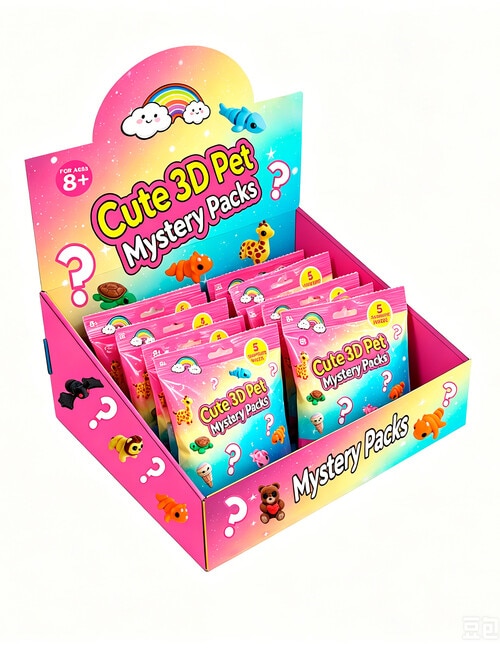 Fidget Toys 3D Wigglies Pets, 5 Pack product photo View 02 L