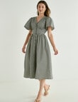 Whistle Gingham Tea Dress, Black & White product photo
