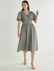 Whistle Gingham Tea Dress, Black & White product photo View 04 S