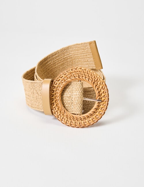Boston + Bailey Elasticated Belt, Natural product photo