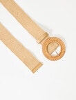 Boston + Bailey Elasticated Belt, Natural product photo View 02 S