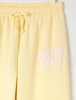 Switch Malibu Sports Wide Leg Trackpant, Lemon product photo View 02 S