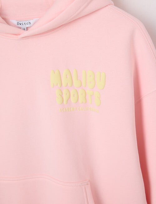 Switch Malibu Sports Oversized Hoodie, Baby Pink product photo View 03 L