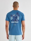 Gasoline Old Buoy Printed Tee, Blue product photo View 05 S