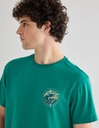 Gasoline Marlin Printed Tee, Green product photo