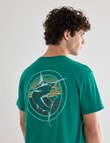 Gasoline Marlin Printed Tee, Green product photo View 05 S