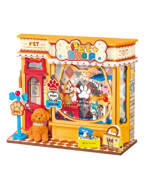 Rolife Pawfect Pet Shop DIY Miniature House, DS045 product photo
