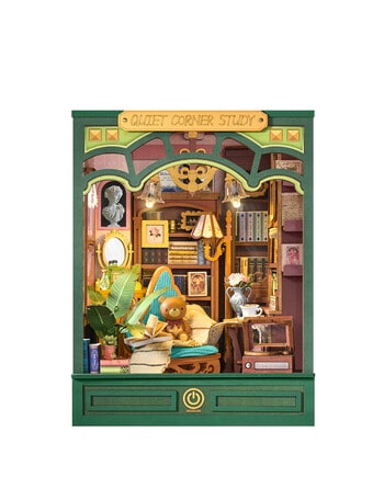 Rolife Quiet Corner Study DIY Book Nook, TGE03 product photo
