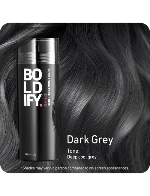 BOLDIFY. Hair Thickening Fibers Dark Grey, 28g product photo View 03 L