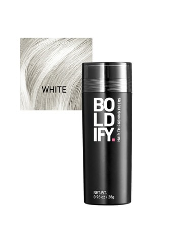 BOLDIFY. Hair Thickening Fibers White, 28g product photo