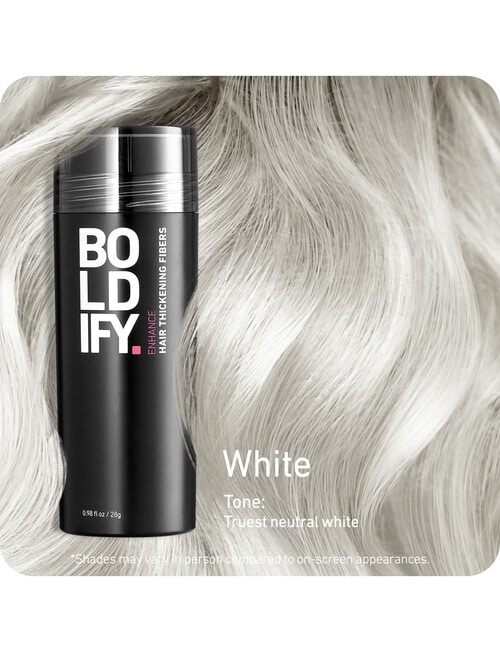 BOLDIFY. Hair Thickening Fibers White, 28g product photo View 03 L