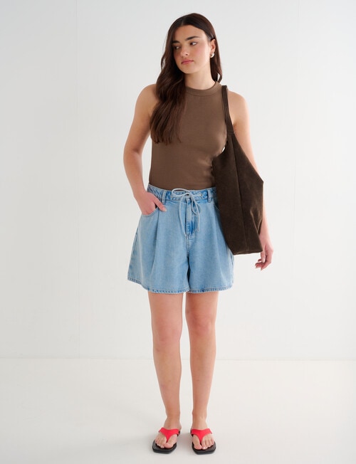 Mineral Carter Short, Washed Blue product photo View 03 L
