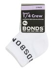 Bonds Active Outfitting Quarter Crew Socks, 3-Pack product photo