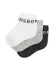 Bonds Active Outfitting Quarter Crew Socks, 3-Pack product photo View 02 S