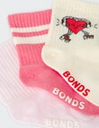 Bonds Stay Ons Outfitting Crew Socks, 3-Pack, Cream Multi product photo View 03 S