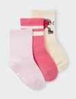 Bonds Stay Ons Outfitting Crew Socks, 3-Pack, Cream Multi product photo View 04 S