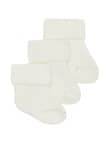 Bonds Newbies Wondersock Quarter Crew Sock, 3-Pack, Mascarpone product photo View 02 S
