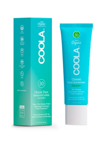 COOLA Face Sunscreen Lotion SPF30 Cucumber, 50ml product photo