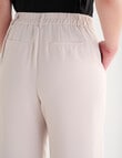 Oliver Black Cropped Wide Leg Pant, Bone product photo View 05 S