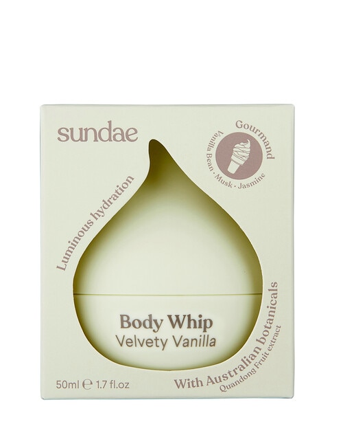 Sundae Body Whip Moisturiser Mini, Velvety Vanilla product photo