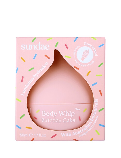 Sundae Body Whip Moisturiser Mini, Birthday Cake product photo
