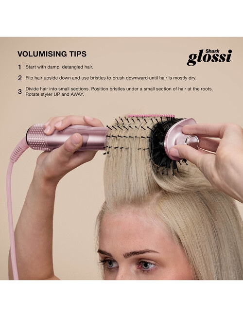 Shark Glossi 2-in-1 Air Glosser, Peony Pink product photo View 10 L