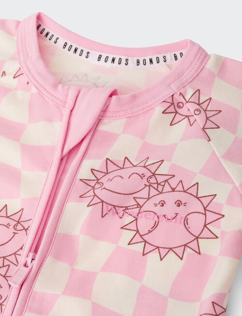 Bonds Check The Sun Zippy Wondersuit, Pink product photo View 03 L