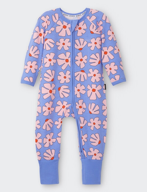 Bonds Blossom Block Zippy Wondersuit, Purple product photo