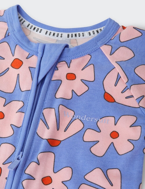Bonds Blossom Block Zippy Wondersuit, Purple product photo View 03 L