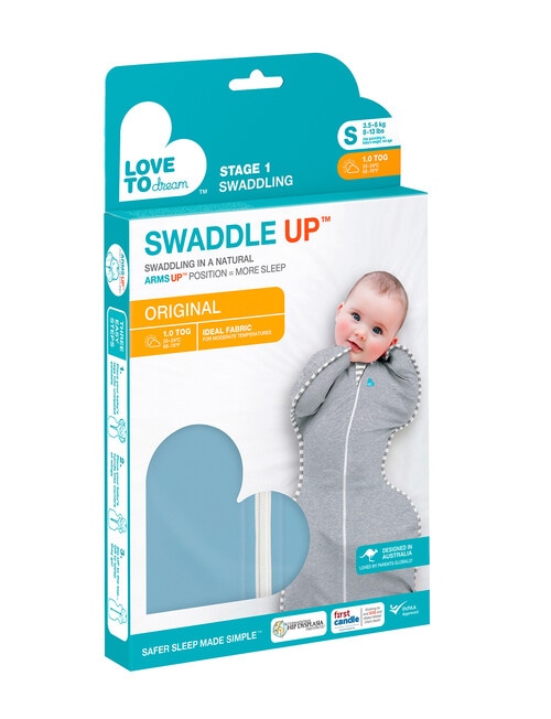 LOVE TO DREAM Swaddle Up Original 1.0 TOG Small, Dusty Blue product photo View 05 L