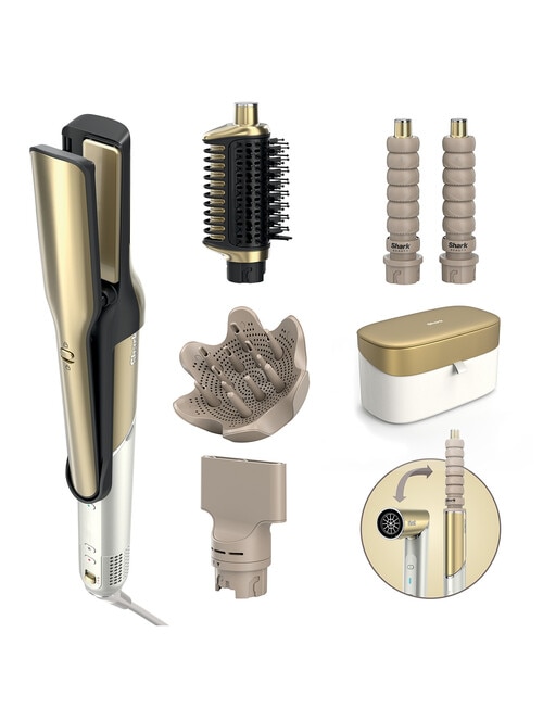 Shark Glam Ceramic & Powerful Air Styling & Drying System, Soft Gold, HD6054SANZ product photo