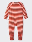 Bonds Triple Stripe Wide Needle Rib Zippy Sleepsuit, Multi product photo View 02 S