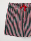 Santa Bear Girls Christmas Knit Woven PJ Set, 10-16 product photo View 03 S