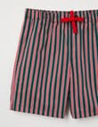 Santa Bear Boys Christmas Knit Woven PJ Set, 2-8 product photo View 03 S