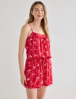 Whistle Sleep Cami & Short PJ Set, Cherry Red product photo