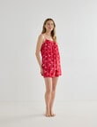 Whistle Sleep Cami & Short PJ Set, Cherry Red product photo View 03 S