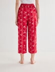 Whistle Sleep Cropped Pant, Cherry Red product photo View 02 S