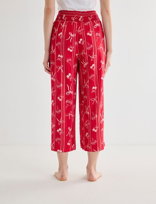 Whistle Sleep Cropped Pant, Cherry Red product photo View 02 L