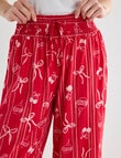 Whistle Sleep Cropped Pant, Cherry Red product photo View 04 S