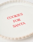 Christmas Shop Santa Cookie Plate, Natural product photo View 02 S