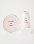 Christmas Shop Santa Cookie Plate, Natural product photo View 04 S