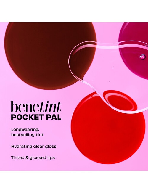 benefit Benetint Pocket Pal 2.0 dual-ended tint & glaze Dual-sided lip tint & clear gloss product photo View 08 L