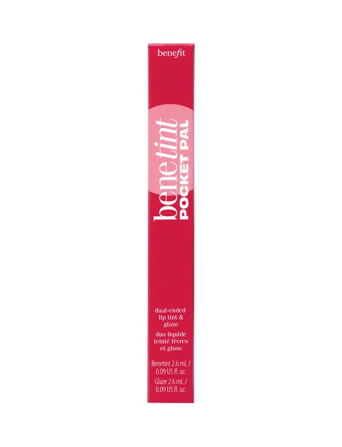 benefit Benetint Pocket Pal 2.0 dual-ended tint & glaze Dual-sided lip tint & clear gloss product photo View 09 L