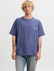 Jack & Jones Typo Crew Tee, Crown Blue product photo