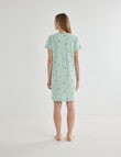 Zest Sleep T-Shirt Nightie, Mint Santa Bear product photo View 02 S