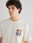 Gasoline Costa Rica Printed Tee, Natural product photo View 04 S