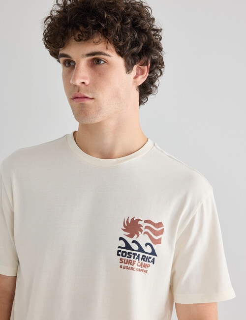 Gasoline Costa Rica Printed Tee, Natural product photo View 04 L
