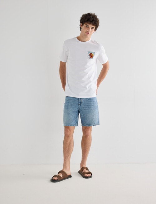 Gasoline Dawn to Dusk Tee, White product photo View 03 L