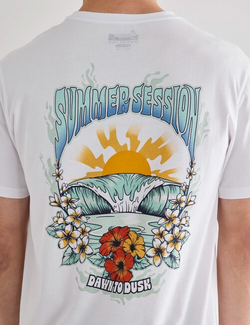 Gasoline Dawn to Dusk Tee, White product photo View 05 L
