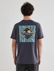Gasoline Paradise Tee, Charcoal product photo View 02 S